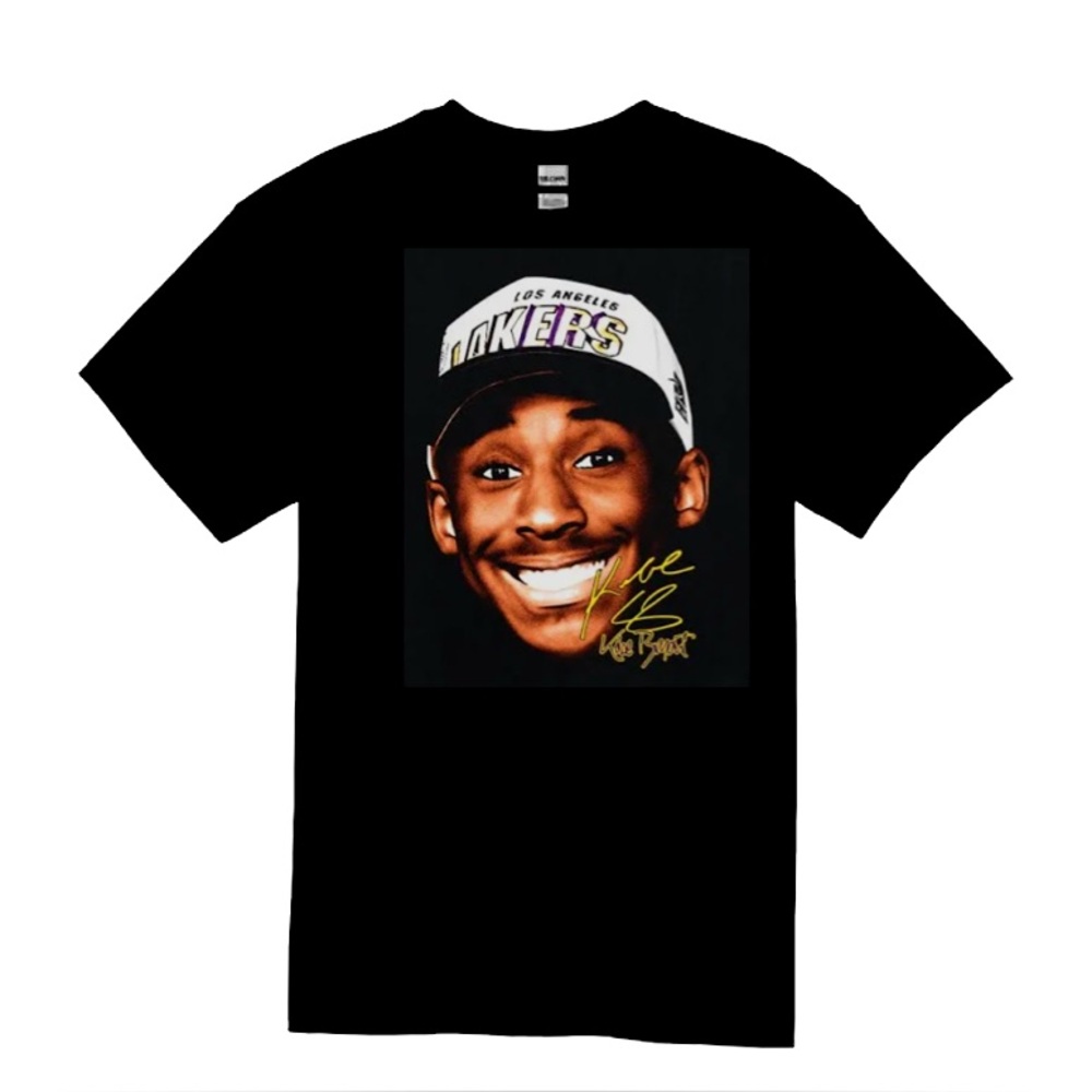 Black Graphic T-Shirt with Kobe Bryant Design